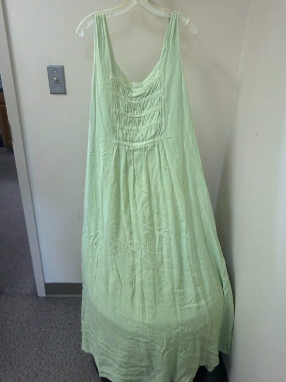 Holy Clothing Mint Green Embroidered Boho Maxi Dress - Size 2X - Picture 3 of 6